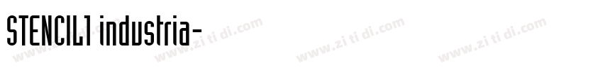 STENCIL1 industria字体转换 STENCIL1 industria字体转换